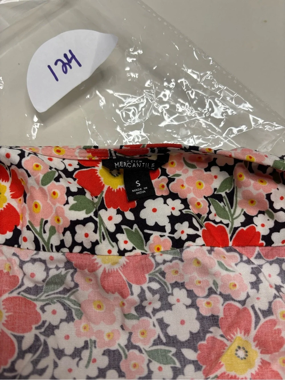 J Crew Mercantile Easy Wrap Midi Dress  70s Vibe Floral Viscose Size Small Mod